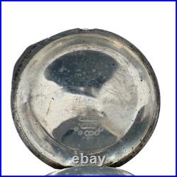 Antique 18s Dueber Key Wind Open Face Pocket Watch Case Coin Silver Early USA