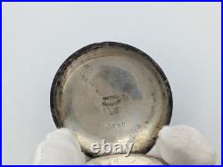 Antique 18s Dueber Key Wind Open Face Pocket Watch Case Coin Silver Early USA