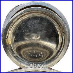 Antique 18s Dueber New Port Open Face Pocket Watch Case Coin Silver Gold Hinge