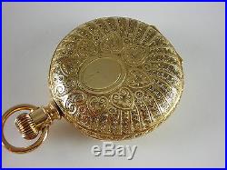 Antique 18s Elgin B. W. Raymond Rail Road pocket watch. Beautiful gold hunter case