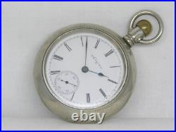 Antique 18s Elgin Grade 294 Turnip Pocketwatch, 57mm Silveroid Case, Serviced