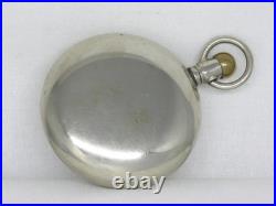 Antique 18s Elgin Grade 294 Turnip Pocketwatch, 57mm Silveroid Case, Serviced