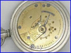 Antique 18s Elgin Grade 294 Turnip Pocketwatch, 57mm Silveroid Case, Serviced