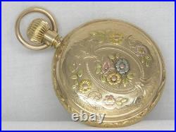 Antique 18s Elgin Solid 14k Multi-color Hunter's Case Pocket Watch, Serviced