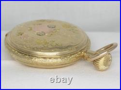 Antique 18s Elgin Solid 14k Multi-color Hunter's Case Pocket Watch, Serviced