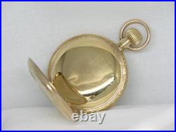 Antique 18s Elgin Solid 14k Multi-color Hunter's Case Pocket Watch, Serviced