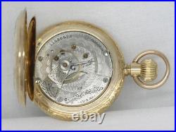 Antique 18s Elgin Solid 14k Multi-color Hunter's Case Pocket Watch, Serviced