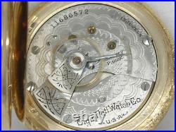 Antique 18s Elgin Solid 14k Multi-color Hunter's Case Pocket Watch, Serviced