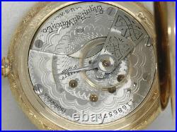 Antique 18s Elgin Solid 14k Multi-color Hunter's Case Pocket Watch, Serviced