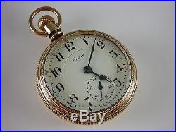 Antique 18s Elgin Veritas hi-grade 23j Rail Road pocket watch 1905. Lovely case