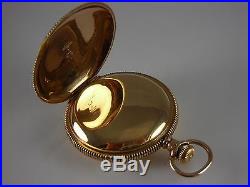 Antique 18s Illinois pocket watch made 1890. Beautiful gold filled Hunter case