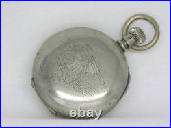 Antique 18s Rockford Transitional Pocket Watch In A 3 Ounce Choo-choo Case