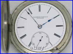 Antique 18s Rockford Transitional Pocket Watch In A 3 Ounce Choo-choo Case