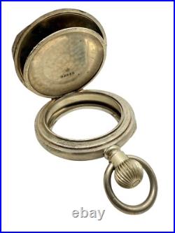 Antique 18s Texas State Capital Building Engraved Pocket Watch Case Open Face