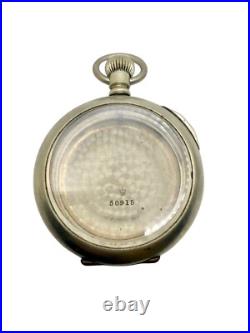 Antique 18s Texas State Capital Building Engraved Pocket Watch Case Open Face