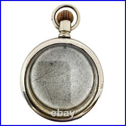 Antique 18s Unbranded Salesman Snap Off Open Face Pocket Watch Case USA