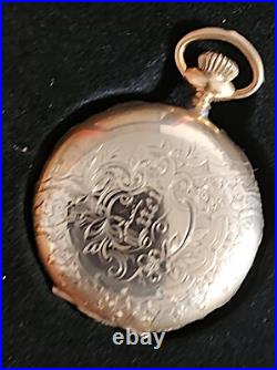 Antique 1900 Elgin Grade 206 Gold Filled Hunter Case Pocket Watch X-Fine, runs