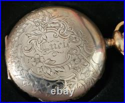 Antique 1900 Elgin Grade 206 Gold Filled Hunter Case Pocket Watch X-Fine, runs