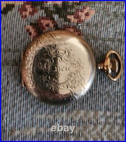 Antique 1900 Elgin Grade 206 Gold Filled Hunter Case Pocket Watch X-Fine, runs