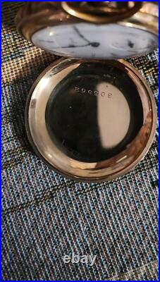 Antique 1900 Elgin Grade 206 Gold Filled Hunter Case Pocket Watch X-Fine, runs