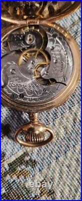 Antique 1900 Elgin Grade 206 Gold Filled Hunter Case Pocket Watch X-Fine, runs
