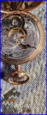 Antique 1900 Elgin Grade 206 Gold Filled Hunter Case Pocket Watch X-Fine, runs