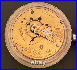 Antique 1900 Waltham PS Bartlett 1883 Pocket Watch Runs Fahys Case 18s 17j USA