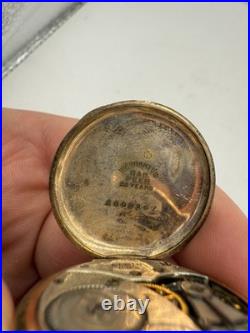 Antique 1900s Elgin 32.5mm Pocket Watch Gold Filled Case Running