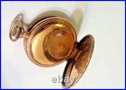 Antique 1901 Ladies Hampden Sz 6 Gold Filled Hunter Case Pocket Watch
