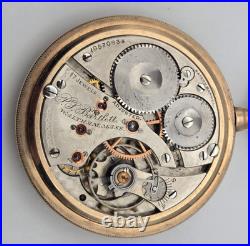 Antique 1901 Waltham PS Bartlett 16s 17J Pocket Watch Running GF Case Runs 90g