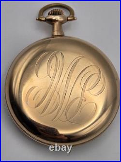 Antique 1901 Waltham PS Bartlett 16s 17J Pocket Watch Running GF Case Runs 90g