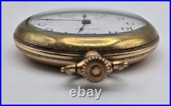 Antique 1901 Waltham PS Bartlett 16s 17J Pocket Watch Running GF Case Runs 90g