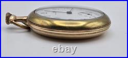 Antique 1901 Waltham PS Bartlett 16s 17J Pocket Watch Running GF Case Runs 90g