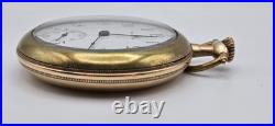 Antique 1901 Waltham PS Bartlett 16s 17J Pocket Watch Running GF Case Runs 90g
