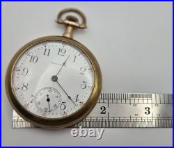 Antique 1901 Waltham PS Bartlett 16s 17J Pocket Watch Running GF Case Runs 90g