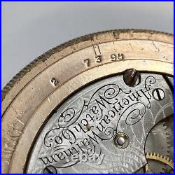 Antique 1901 Waltham Pocket Watch Seaside 15j Model 1890 Hunter Dueber Case GF