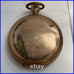 Antique 1901 Waltham Pocket Watch Seaside 15j Model 1890 Hunter Dueber Case GF