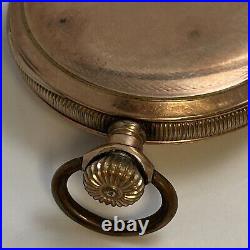 Antique 1901 Waltham Pocket Watch Seaside 15j Model 1890 Hunter Dueber Case GF