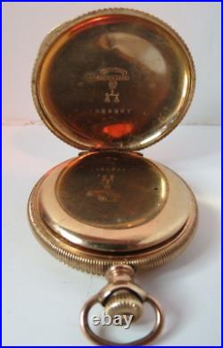 Antique 1901 Women Waltham 20 Year Gold Fill Pocket Watch Stem Set Hunting Case