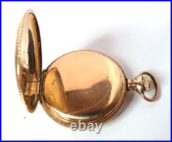 Antique 1901 Women Waltham 20 Year Gold Fill Pocket Watch Stem Set Hunting Case