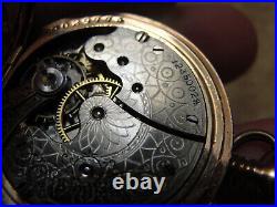 Antique 1903 American Waltham Pocket Watch Hunter Case 7j
