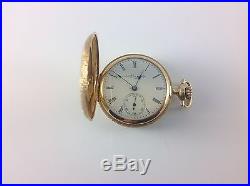 Antique 1903 Elgin Pocket Watch 0S 15J, 14K Hunter Case, RUNNING