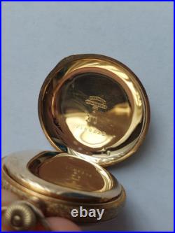 Antique 1904 Elgin 7j 0s Mod. 2 Pocket Watch Gold Filled Hunter Case in BOX RUNS