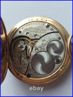 Antique 1904 Elgin 7j 0s Mod. 2 Pocket Watch Gold Filled Hunter Case in BOX RUNS