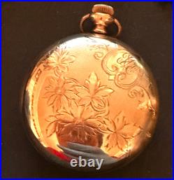 Antique 1904 Elgin BW Raymond 240 Pocket Watch Gold Filled Case GF Ticks 16s 19j