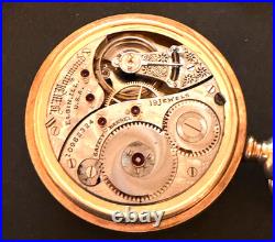 Antique 1904 Elgin BW Raymond 240 Pocket Watch Gold Filled Case GF Ticks 16s 19j
