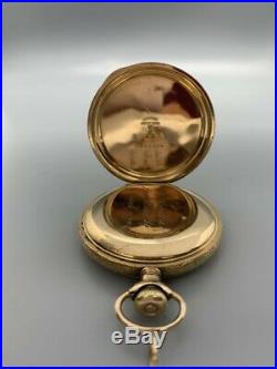 Antique 1904 Elgin model 2 Hunting Case Pocket Watch