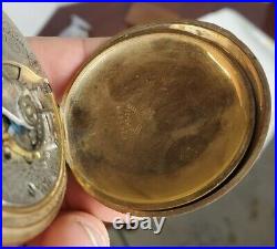 Antique 1904 Waltham 18S Grade 820 Hunting Case Pocket watch Gold fill 4 repair