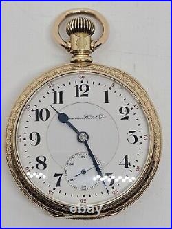 Antique 1906 HAMPDEN New Railway 23J Railroad Grade Gold GF Gents Pocket Watch