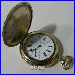Antique 1906 New York Standard 7j 6s Gold Filled Hunter Case Pocket Watch